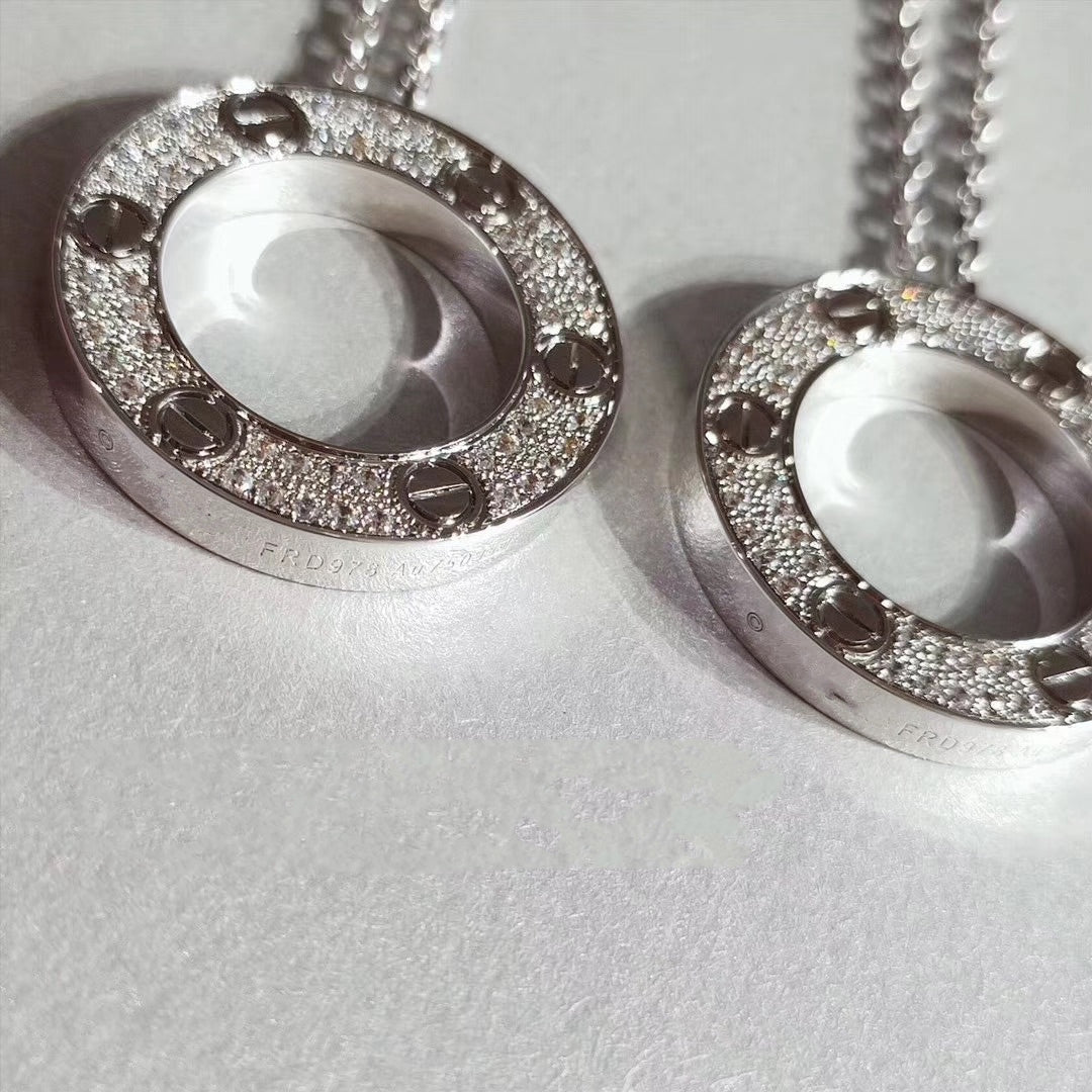 [Spark]LOVE NECKLACE ADJUSTABLE SILVER