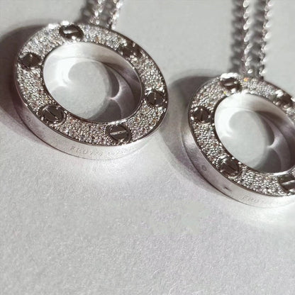 [Spark]LOVE NECKLACE ADJUSTABLE SILVER