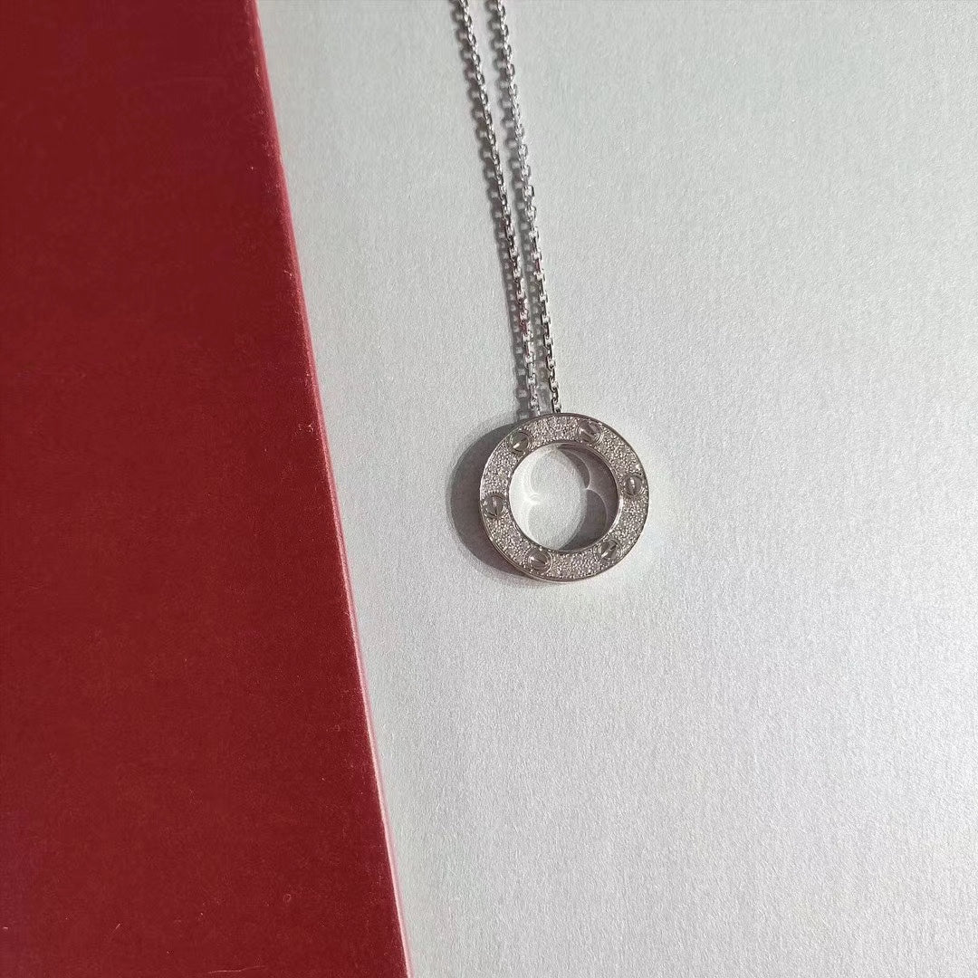 [Spark]LOVE NECKLACE ADJUSTABLE SILVER