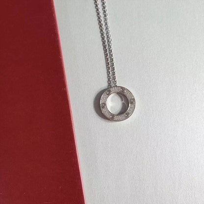 [Spark]LOVE NECKLACE ADJUSTABLE SILVER