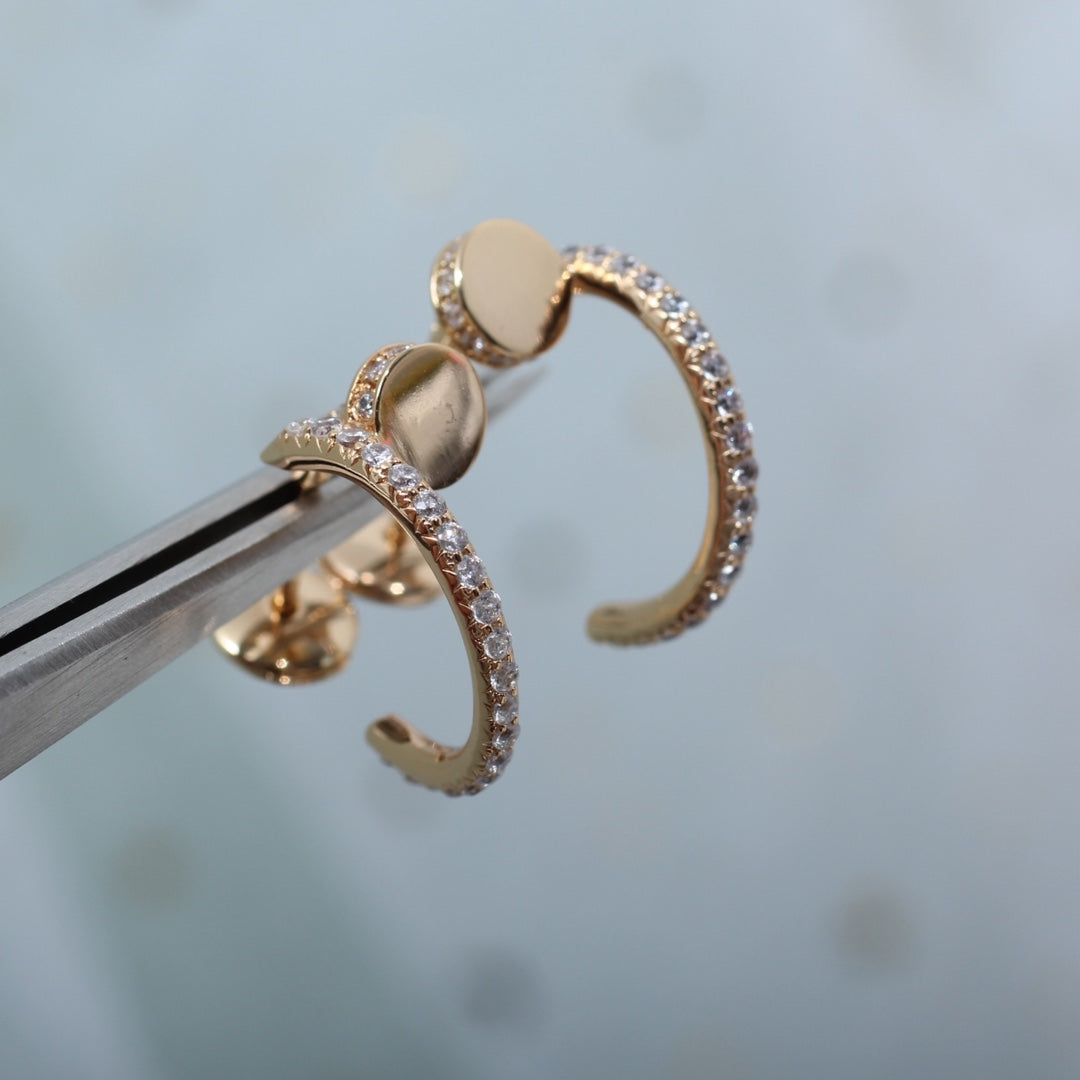 [Spark]JUSTE EARRINGS 12.75MM PINK GOLD DIAMOND