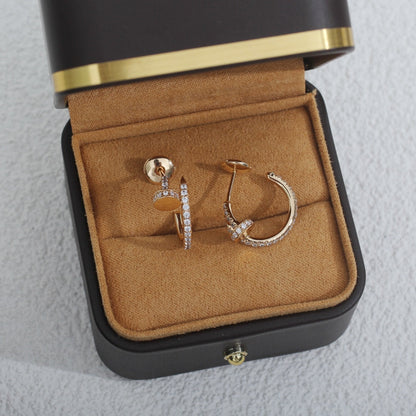 [Spark]JUSTE EARRINGS 12.75MM PINK GOLD DIAMOND
