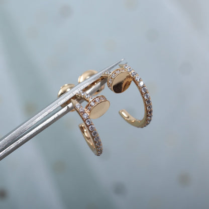 [Spark]JUSTE EARRINGS 12.75MM PINK GOLD DIAMOND