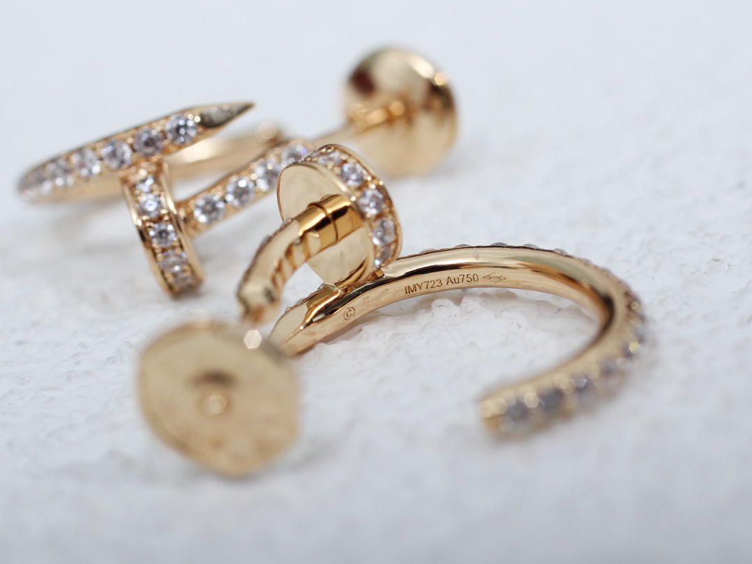 [Spark]JUSTE EARRINGS 12.75MM PINK GOLD DIAMOND