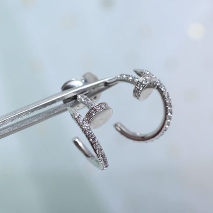 [Spark]JUSTE EARRINGS 12.75MM SILVER DIAMOND