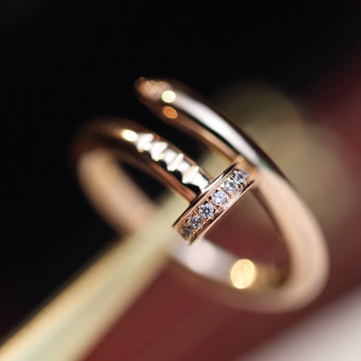 [Spark]JUSTE RING 2.65MM PINK GOLD DIAMOND