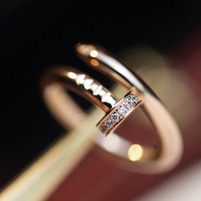 [Spark]JUSTE RING 2.65MM PINK GOLD DIAMOND