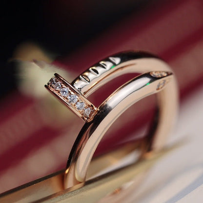 [Spark]JUSTE RING 2.65MM PINK GOLD DIAMOND