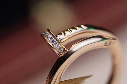 [Spark]JUSTE RING 2.65MM PINK GOLD DIAMOND