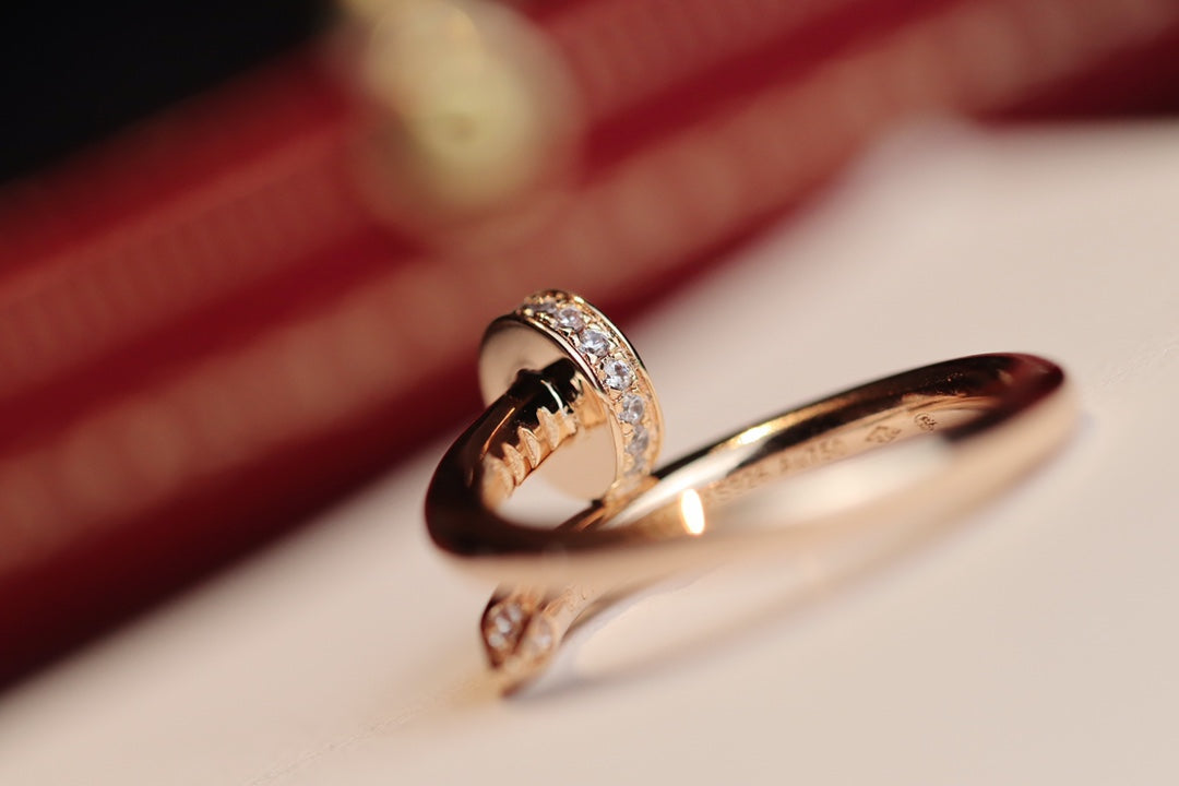 [Spark]JUSTE RING 2.65MM PINK GOLD DIAMOND