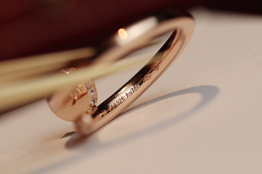 [Spark]JUSTE RING 2.65MM PINK GOLD DIAMOND