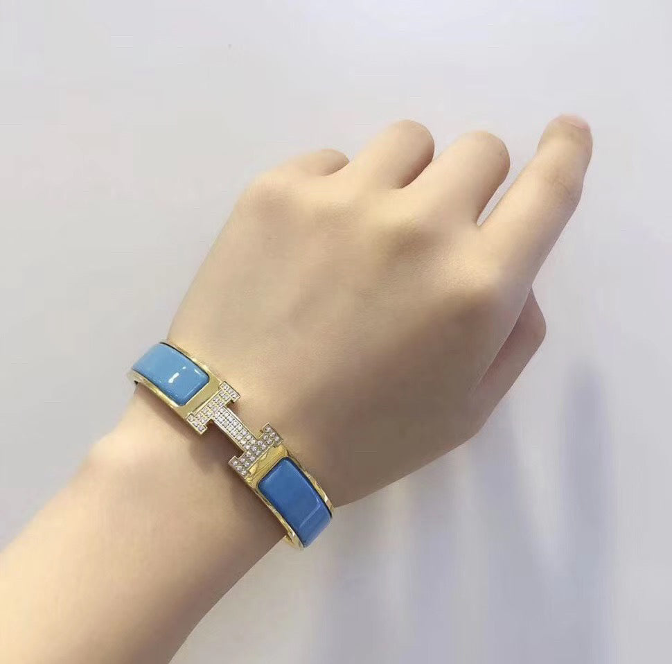 [Spark]H CLOUD BLUE BRACELET GOLD DIAMOND