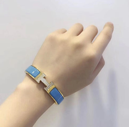 [Spark]H CLOUD BLUE BRACELET GOLD DIAMOND