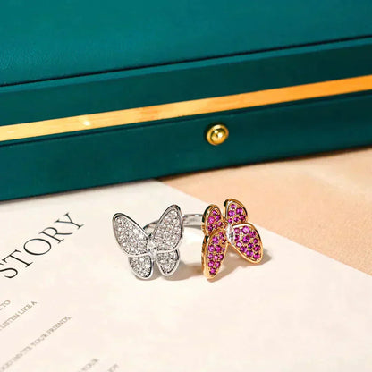 [Spark]TWIN BUTTERFLY DIAMOND RING