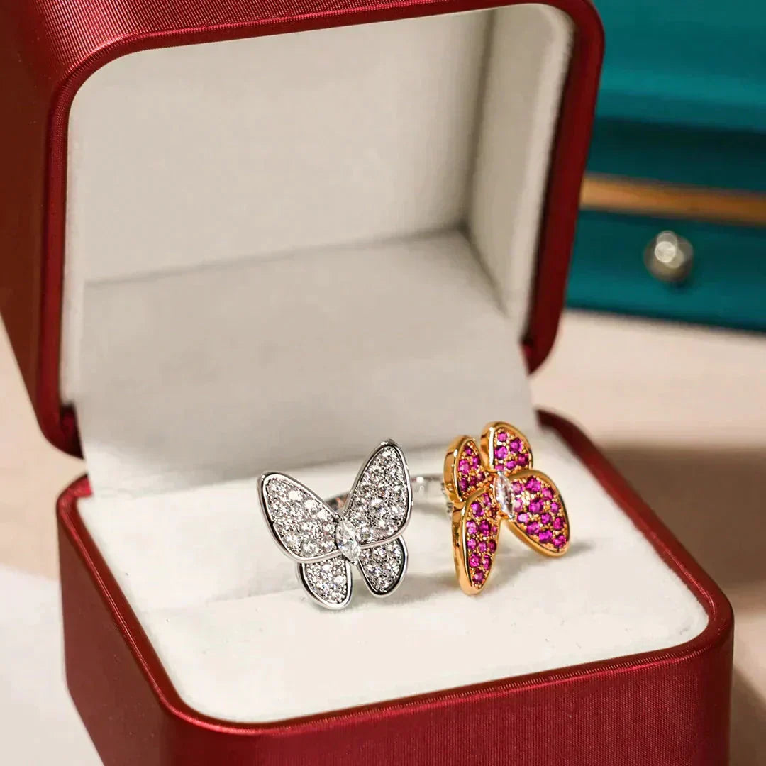 [Spark]TWIN BUTTERFLY DIAMOND RING