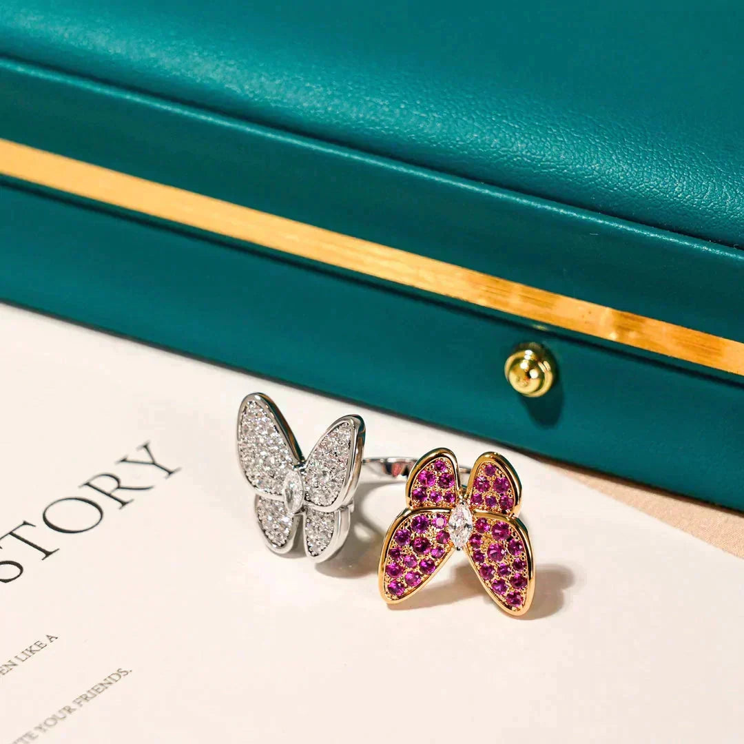 [Spark]TWIN BUTTERFLY DIAMOND RING