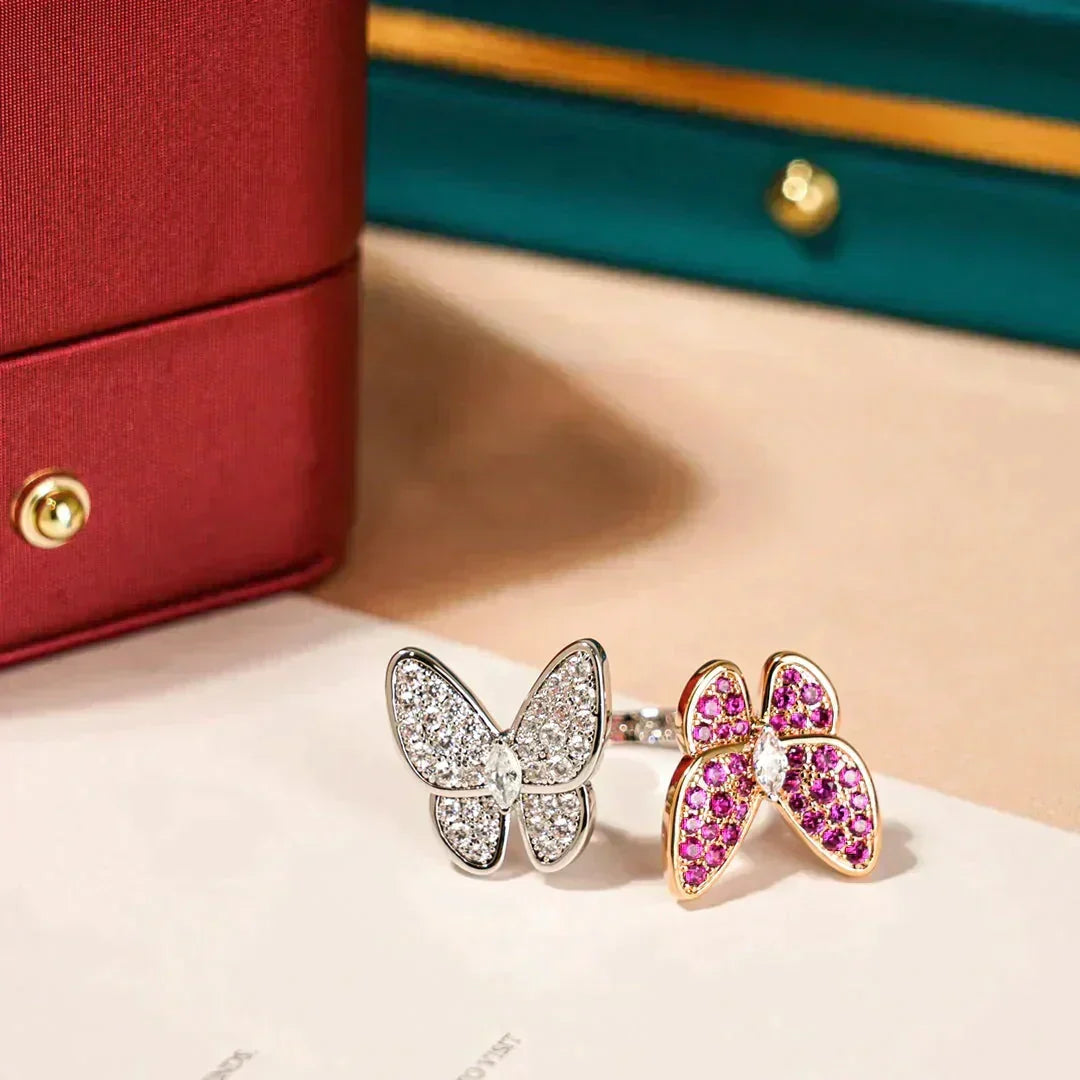 [Spark]TWIN BUTTERFLY DIAMOND RING