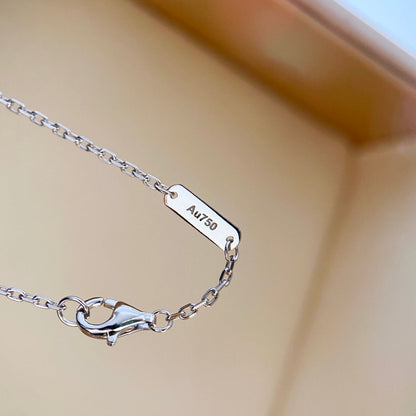 [Spark]CLOVER DIAMOND NECKLACE SILVER