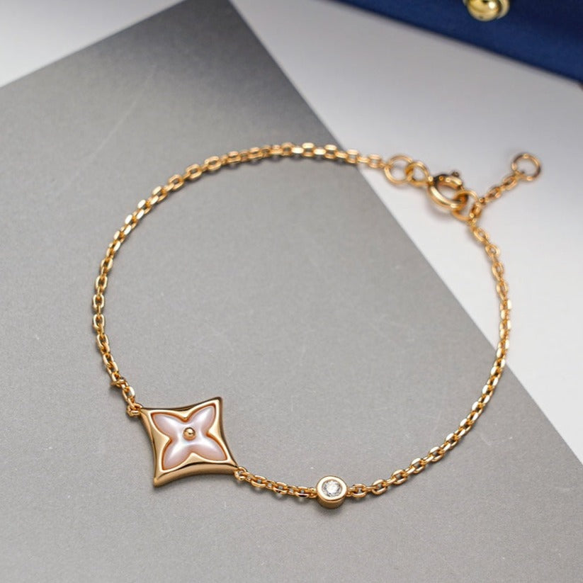 [Spark]STAR 1 DIAMOND PINK GOLD BRACELET