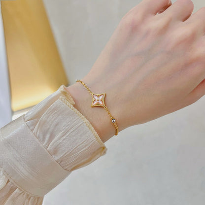 [Spark]STAR 1 DIAMOND PINK GOLD BRACELET