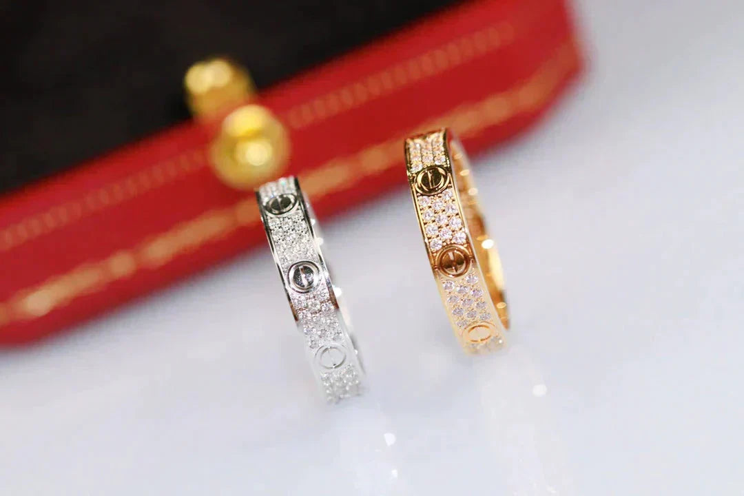 [Spark]LOVE RING 3.6MM DIAMOND PAVED