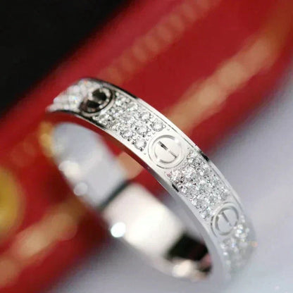 [Spark]LOVE RING 3.6MM DIAMOND PAVED
