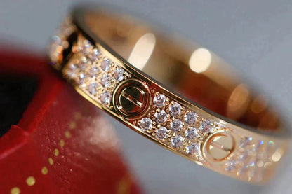 [Spark]LOVE RING 3.6MM DIAMOND PAVED