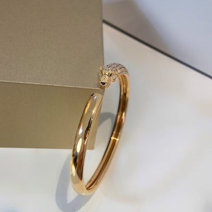 [Spark]PANTHERE GOLD DIAMOND OPEN BRACELET