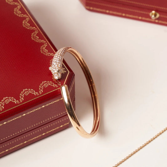 [Spark]PANTHERE Spark GOLD DIAMOND OPEN BRACELET