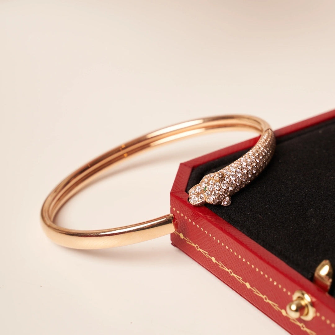 [Spark]PANTHERE Spark GOLD DIAMOND OPEN BRACELET