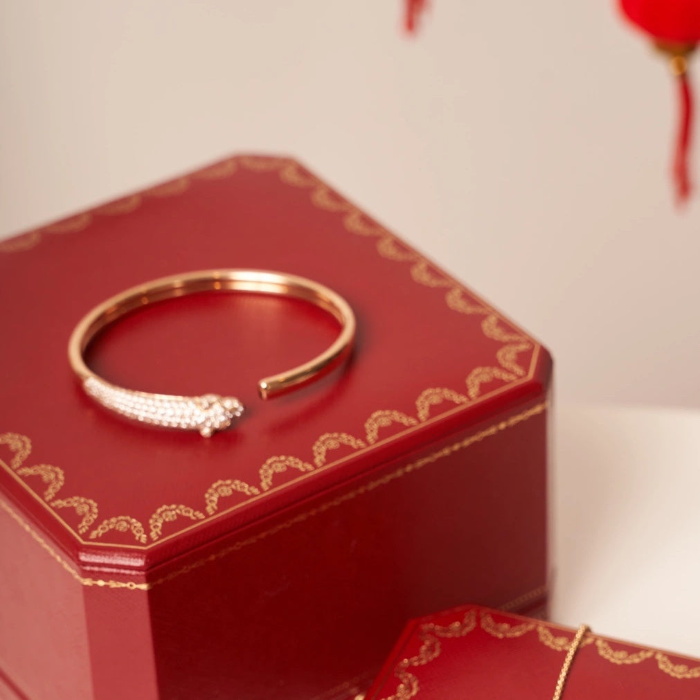 [Spark]PANTHERE Spark GOLD DIAMOND OPEN BRACELET