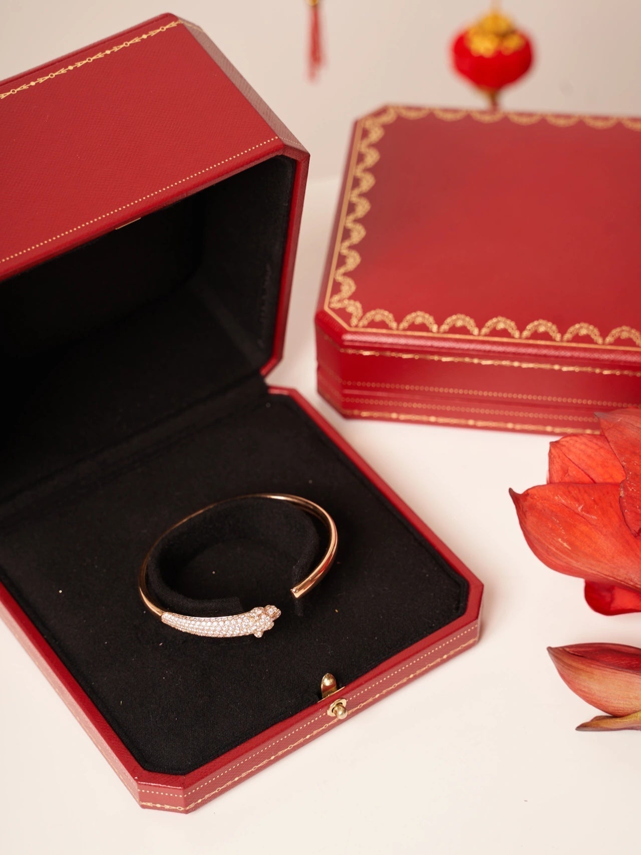 [Spark]PANTHERE Spark GOLD DIAMOND OPEN BRACELET