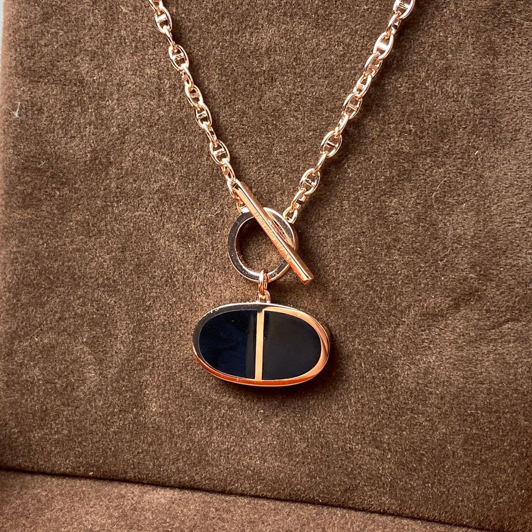 [Spark]CHAINE VERSO BLACK CERAMIC NECKLACE