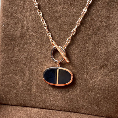 [Spark]CHAINE VERSO BLACK CERAMIC NECKLACE