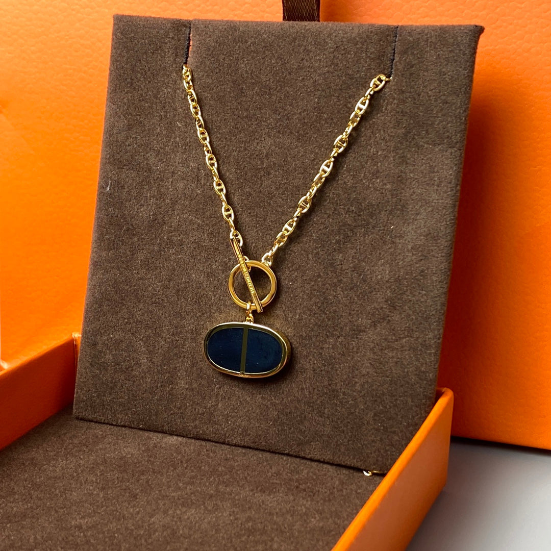 [Spark]CHAINE VERSO BLACK CERAMIC NECKLACE