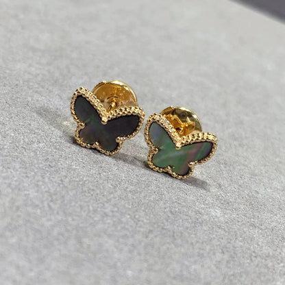 [Spark]BUTTERFLY DARK MOP  EARRINGS