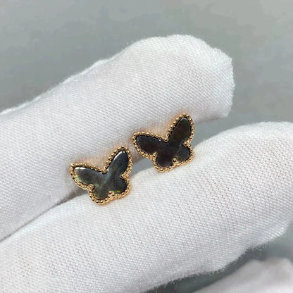 [Spark]BUTTERFLY DARK MOP  EARRINGS