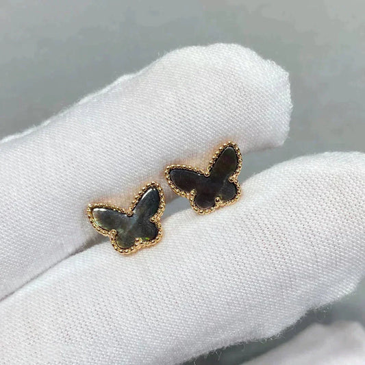 [Spark]BUTTERFLY DARK MOP  EARRINGS