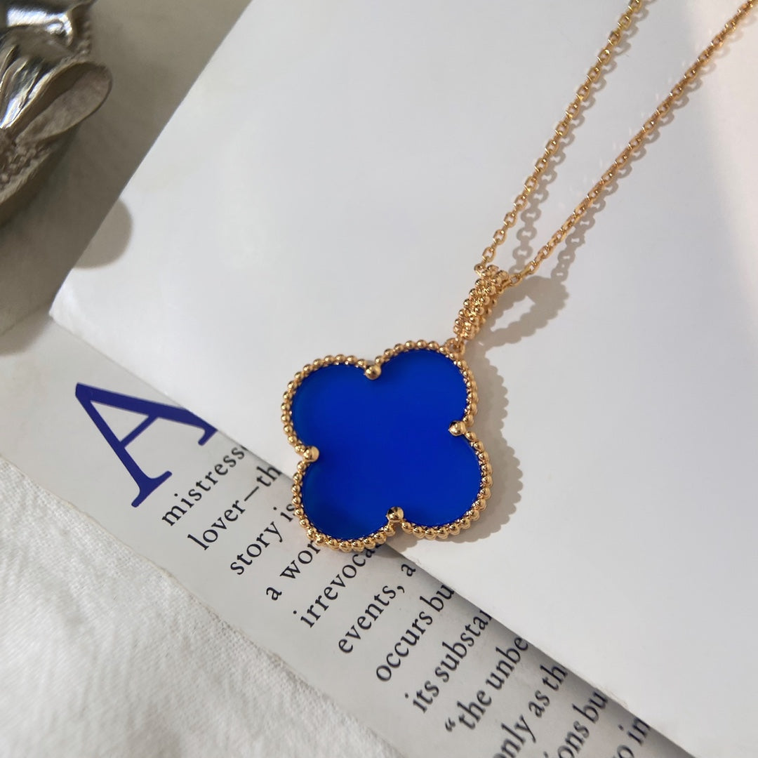 [Spark]CLOVER 25MM NECKLACE TURQUOISE Spark GOLD