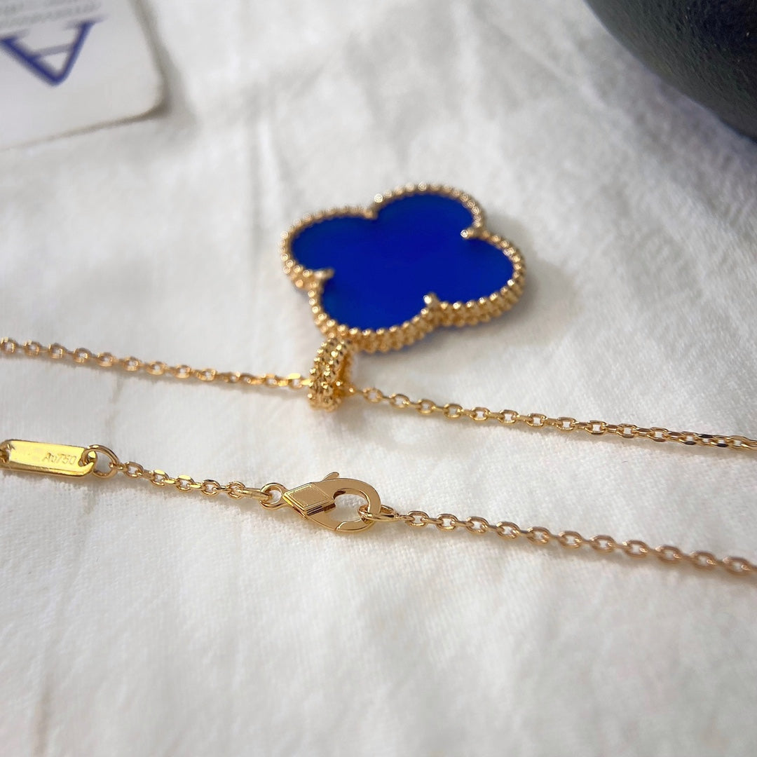 [Spark]CLOVER 25MM NECKLACE TURQUOISE Spark GOLD