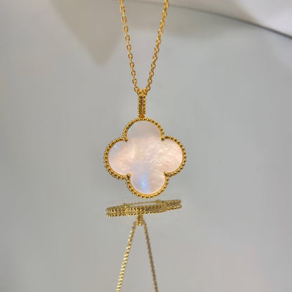 [Spark]CLOVER 25MM MOP LARGE PENDANT NECKLACE