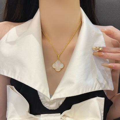 [Spark]CLOVER 25MM MOP LARGE PENDANT NECKLACE