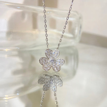 [Spark]FLOWER DIAMOND NECKLACE