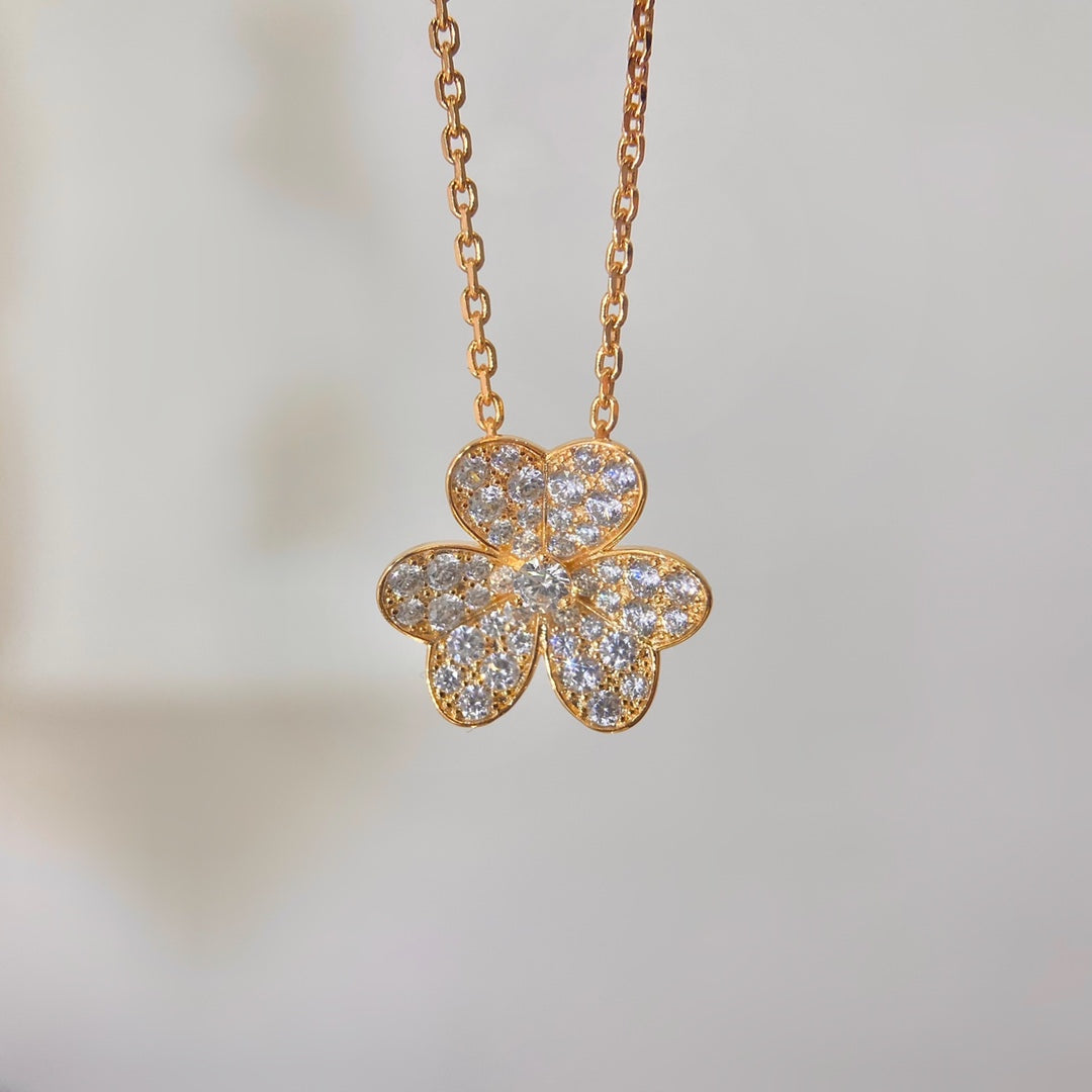 [Spark]FLOWER DIAMOND NECKLACE