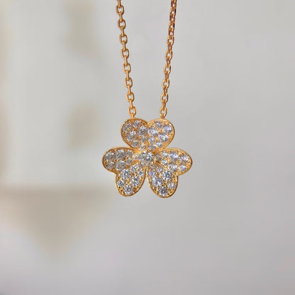 [Spark]FLOWER DIAMOND NECKLACE