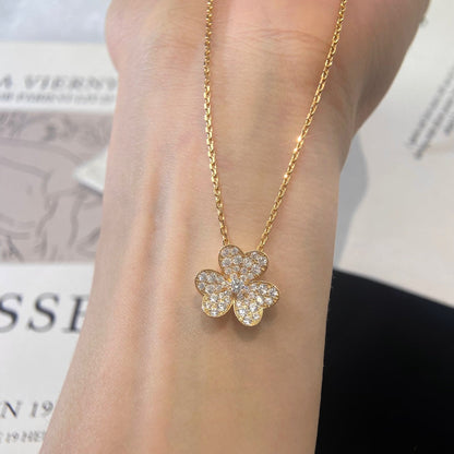 [Spark]FLOWER DIAMOND NECKLACE