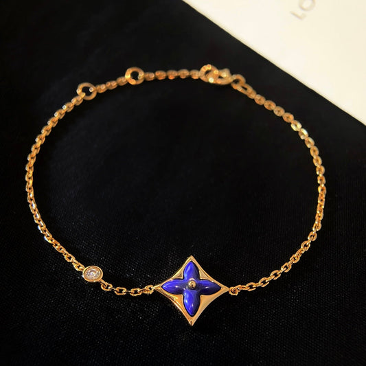 [Spark]COLOR STAR PINK GOLD DIAMOND BRACELET