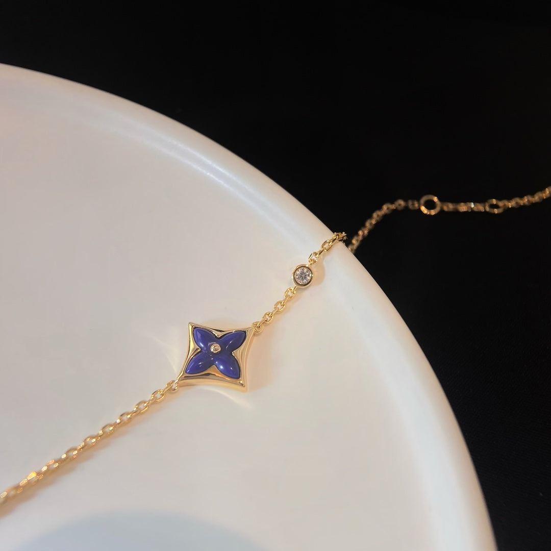 [Spark]COLOR STAR PINK GOLD DIAMOND BRACELET