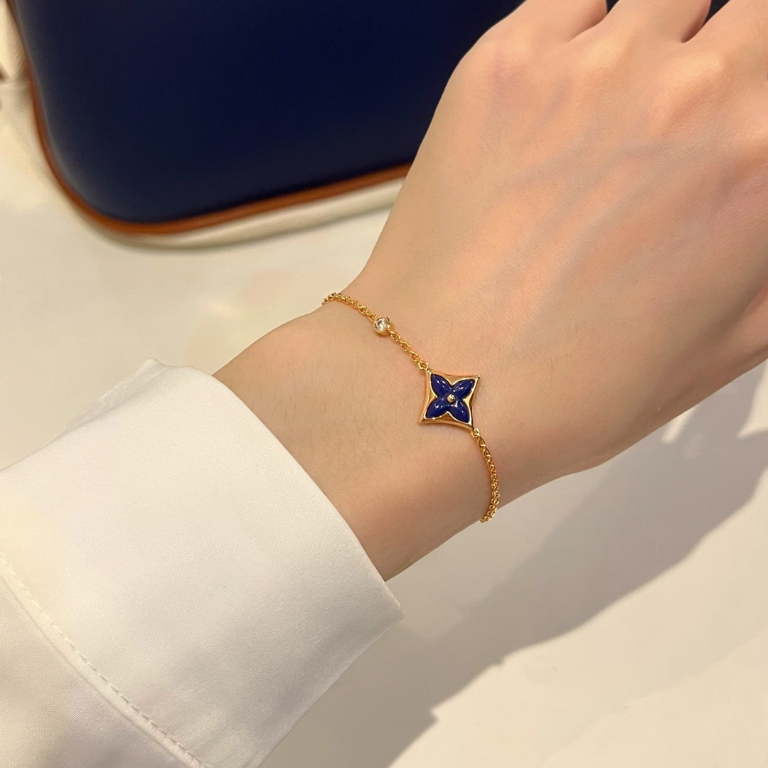 [Spark]COLOR STAR PINK GOLD DIAMOND BRACELET