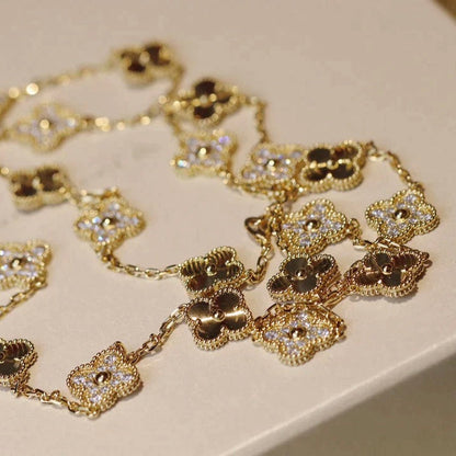 [Spark]CLOVER 20 MOTIFS LASER DIAMOND NECKLACE